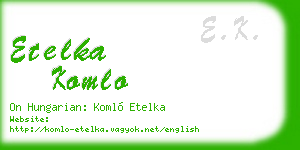 etelka komlo business card